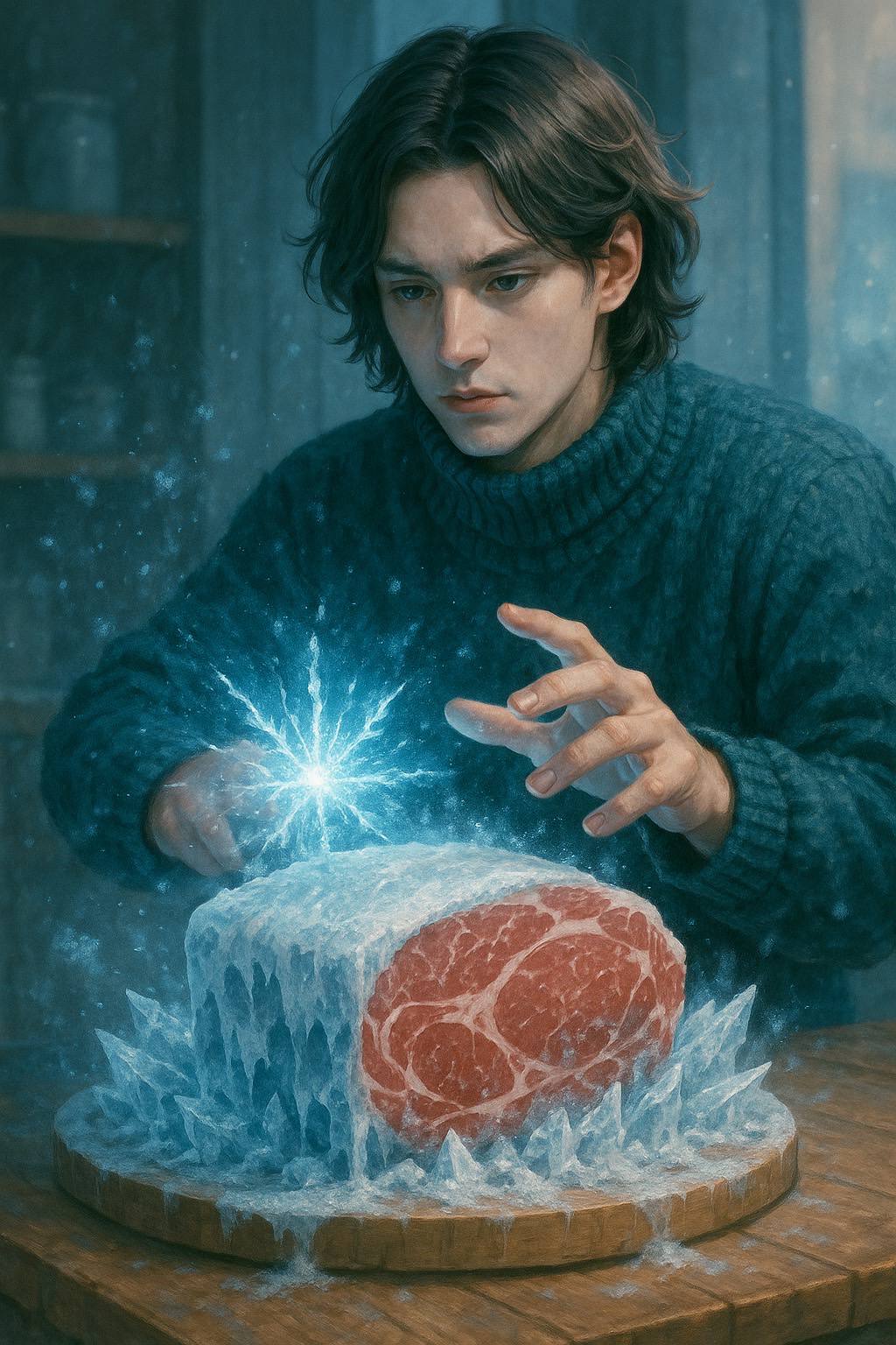 A modern ICE LIGHT refrigerated delivery truck